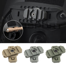 Load image into Gallery viewer, 2pcs Tactical Military Helmet Side Rail Mount Adapter 360 Degree Rotation Army Guide for Airsoft Fast Helmet Rail Hunting Accessories
