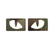 Load image into Gallery viewer, Tactical Patch Luminous Cat Tiger Eyes Hook Fasteners Glow In Dark Combat Applique Patch For Hats Helmet Uniform Backpack
