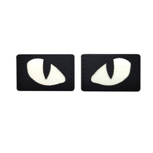 Load image into Gallery viewer, Tactical Patch Luminous Cat Tiger Eyes Hook Fasteners Glow In Dark Combat Applique Patch For Hats Helmet Uniform Backpack
