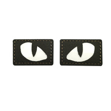 Load image into Gallery viewer, Tactical Patch Luminous Cat Tiger Eyes Hook Fasteners Glow In Dark Combat Applique Patch For Hats Helmet Uniform Backpack
