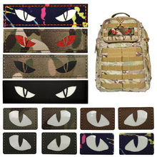 Load image into Gallery viewer, Tactical Patch Luminous Cat Tiger Eyes Hook Fasteners Glow In Dark Combat Applique Patch For Hats Helmet Uniform Backpack
