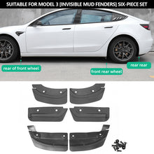 Load image into Gallery viewer, 2Pcs/4Pcs/6Pcs Car Rear Front Wheel Mud Flaps Modification Splash Guards Mud Fenders Kit For Tesla Model 3 Model Y 2020-2023 Accessories
