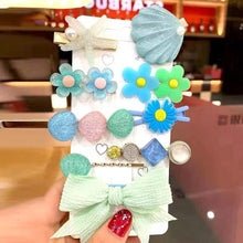 Load image into Gallery viewer, 9pcs/set Cute Flower Seashell Hair Clips for Girls Children Lovely Hairpins Kids Hair Pins Barrettes Hair Accessories
