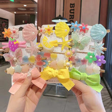Load image into Gallery viewer, 9pcs/set Cute Flower Seashell Hair Clips for Girls Children Lovely Hairpins Kids Hair Pins Barrettes Hair Accessories

