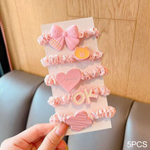 Load image into Gallery viewer, 5pcs Women Girl High Elastic Hairbands Simple Basic Rubber Bands Ponytail Holders Scrunchies Fashion Hair Accessories
