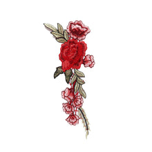 Load image into Gallery viewer, Embroidery Rose Flower Patch Applique DIY Crafts Sticker for Dress Bag Clothes Accessories Badges Sew On Sewing Accessories
