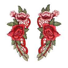 Load image into Gallery viewer, Embroidery Rose Flower Patch Applique DIY Crafts Sticker for Dress Bag Clothes Accessories Badges Sew On Sewing Accessories
