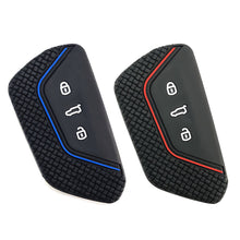 Load image into Gallery viewer, Silicone Car Key 3 Button Key Cases Cover Keychain Protection For VW Golf 8 Mk8 GTI GTD R ID3 ID4 ID.4XCROZZ ID.6X 2020 2021 Accessories
