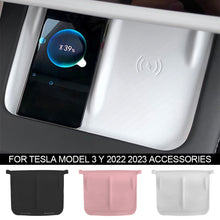 Load image into Gallery viewer, Car Central Control Silicone Non-Slip Pad Mobile Phone Wireless Charging Pad For Tesla Model 3 Y 2022 2023 Accessories
