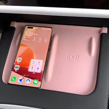 Load image into Gallery viewer, Car Central Control Silicone Non-Slip Pad Mobile Phone Wireless Charging Pad For Tesla Model 3 Y 2022 2023 Accessories
