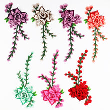 Load image into Gallery viewer, 1pc Embroidery Flower Patch Applique DIY Crafts Sticker for Dress Bag Clothes Accessories Badges Sew On Sewing Accessories
