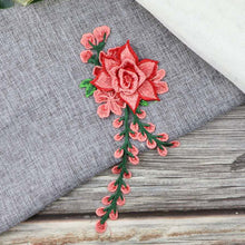 Load image into Gallery viewer, 1pc Embroidery Flower Patch Applique DIY Crafts Sticker for Dress Bag Clothes Accessories Badges Sew On Sewing Accessories

