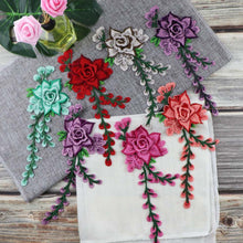 Load image into Gallery viewer, 1pc Embroidery Flower Patch Applique DIY Crafts Sticker for Dress Bag Clothes Accessories Badges Sew On Sewing Accessories
