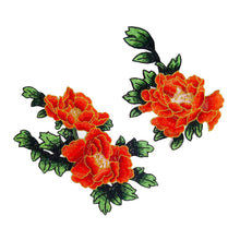 Load image into Gallery viewer, 1pair Embroidery Flower Patch Applique DIY Crafts Sticker for Dress Bag Clothes Accessories Badges Sew On Sewing Accessories
