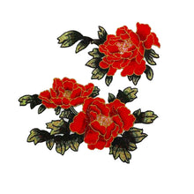 Load image into Gallery viewer, 1pair Embroidery Flower Patch Applique DIY Crafts Sticker for Dress Bag Clothes Accessories Badges Sew On Sewing Accessories
