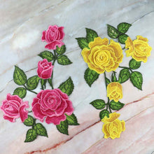 Load image into Gallery viewer, 1pc Embroidery Flower Patch Applique DIY Crafts Sticker for Dress Bag Clothes Accessories Badges Sew On Sewing Accessories
