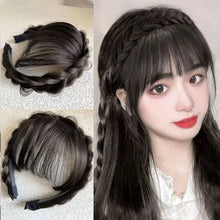 Load image into Gallery viewer, Wig Bangs Hairband Natural Forehead Wig Patch Invisible Traceless Fake Bangs Hair Hoop Simple Convenient Hair Accessory
