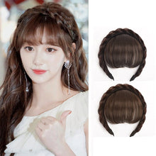 Load image into Gallery viewer, Wig Bangs Hairband Natural Forehead Wig Patch Invisible Traceless Fake Bangs Hair Hoop Simple Convenient Hair Accessory
