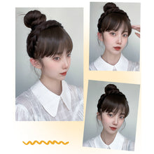 Load image into Gallery viewer, Wig Bangs Hairband Natural Forehead Wig Patch Invisible Traceless Fake Bangs Hair Hoop Simple Convenient Hair Accessory
