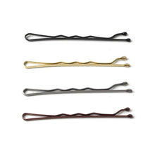 Load image into Gallery viewer, 50pcs/pack Simple Alloy Hair Clips High Elasticity Durable Wave Clamp Hairpins Headwear Hair Accessory
