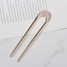 Load image into Gallery viewer, Simple Alloy U-shaped Hairpin Temperament Versatile Durable Updo Hairpin Headwear Hair Accessories for Women
