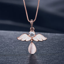 Load image into Gallery viewer, Alloy Rhinestone Pendant Necklace Earrings Set Fashionable Minimalist Necklace Earrings Women Jewelry Set
