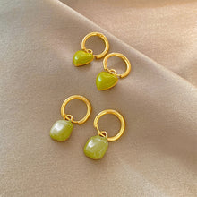 Load image into Gallery viewer, Three-dimensional Heart-shaped Square Earrings Temperamental Simple Earrings Ear Studs Women Jewelry Accessories
