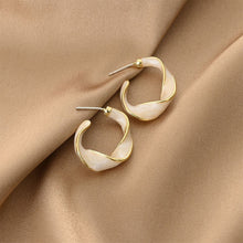 Load image into Gallery viewer, Geometrically Irregular Twisted Earrings Simple Versatile Alloy Earrings Ear Studs Women Fashionable Jewelry
