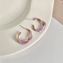 Load image into Gallery viewer, Geometrically Irregular Twisted Earrings Simple Versatile Alloy Earrings Ear Studs Women Fashionable Jewelry
