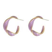 Load image into Gallery viewer, Geometrically Irregular Twisted Earrings Simple Versatile Alloy Earrings Ear Studs Women Fashionable Jewelry

