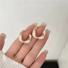 Load image into Gallery viewer, Geometrically Irregular Twisted Earrings Simple Versatile Alloy Earrings Ear Studs Women Fashionable Jewelry
