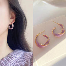 Load image into Gallery viewer, Geometrically Irregular Twisted Earrings Simple Versatile Alloy Earrings Ear Studs Women Fashionable Jewelry
