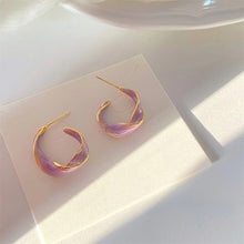 Load image into Gallery viewer, Geometrically Irregular Twisted Earrings Simple Versatile Alloy Earrings Ear Studs Women Fashionable Jewelry
