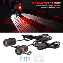 Load image into Gallery viewer, Motorcycle Car Projector Angel Wing LED Lamps Modified Moto Tail Lights Carpet Underglow Welcome Brake Taillights Bulbs 9-36V
