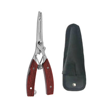 Load image into Gallery viewer, Multifunctional Lure Pliers Camo Curved Nose Stainless Steel Scissors Control Fish Pliers With Knife Open Steel Ring Cutting Line Fishing Tools
