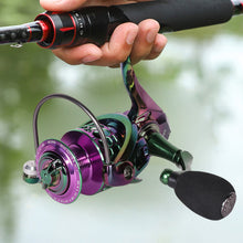 Load image into Gallery viewer, All Metal Colorful Electroplated Spinning Wheel 14+1 Bearing Long Cast Sea Rod Fishing Line Wheel Perch Tip Snakehead Fishing Accessories
