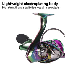 Load image into Gallery viewer, All Metal Colorful Electroplated Spinning Wheel 14+1 Bearing Long Cast Sea Rod Fishing Line Wheel Perch Tip Snakehead Fishing Accessories
