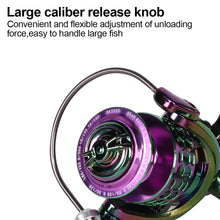Load image into Gallery viewer, All Metal Colorful Electroplated Spinning Wheel 14+1 Bearing Long Cast Sea Rod Fishing Line Wheel Perch Tip Snakehead Fishing Accessories
