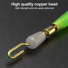Load image into Gallery viewer, 100PCS Silicone Quick Sub Clip Copper Head Rotating Anti-Winding Float Seat Removable Replacement Fish Mark Connector Fishing Gear Accessories
