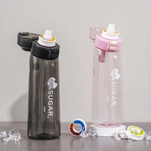Load image into Gallery viewer, 650ML Outdoor Sports Fitness Water Bottle With Multi-Flavor Fragrance Ring Flavorable Drinking Water Artifact Large Capacity Sippy Bottle
