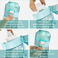 Load image into Gallery viewer, 650ML Outdoor Sports Fitness Water Bottle With Multi-Flavor Fragrance Ring Flavorable Drinking Water Artifact Large Capacity Sippy Bottle
