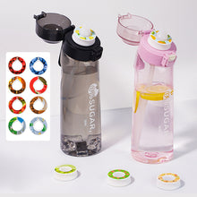 Load image into Gallery viewer, 650ML Outdoor Sports Fitness Water Bottle With Multi-Flavor Fragrance Ring Flavorable Drinking Water Artifact Large Capacity Sippy Bottle
