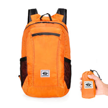 Load image into Gallery viewer, Outdoor Waterproof Large Capacity Foldable Backpack Shoulder Strap Adjustable Lightweight Travel Storage Bag Sports Fitness Package Double Side Net
