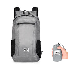 Load image into Gallery viewer, Outdoor Waterproof Large Capacity Foldable Backpack Shoulder Strap Adjustable Lightweight Travel Storage Bag Sports Fitness Package Double Side Net
