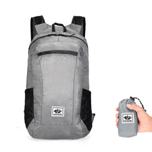 Load image into Gallery viewer, Outdoor Waterproof Large Capacity Foldable Backpack Shoulder Strap Adjustable Lightweight Travel Storage Bag Sports Fitness Package Double Side Net
