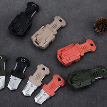 Load image into Gallery viewer, Outdoor Portable Beetle Mini Knife Unopened Edge Molle System EDC Portable Tool Webbed Buckle Outdoor Survival Gadget

