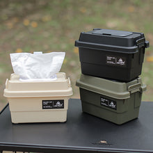 Load image into Gallery viewer, 1.1L Outdoor Multi-Functional Mini Paper Box Moisture-Proof Dust-Proof Desktop Debris Camping Seasoning Bottle Storage Box
