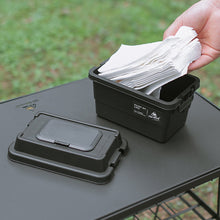 Load image into Gallery viewer, 1.1L Outdoor Multi-Functional Mini Paper Box Moisture-Proof Dust-Proof Desktop Debris Camping Seasoning Bottle Storage Box
