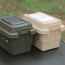 Load image into Gallery viewer, 1.1L Outdoor Multi-Functional Mini Paper Box Moisture-Proof Dust-Proof Desktop Debris Camping Seasoning Bottle Storage Box
