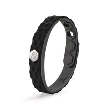 Load image into Gallery viewer, Hexagon Grain Silicone Negative Ion Bracelet Anti-Static Black Technology Energy Sport Adjustable Bracelet Basketball Star Model
